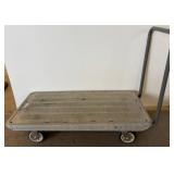 Plastic Platform Cart with Metal Handle