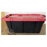 Husky 45-Gallon Latch & Stack Tote with Wheels