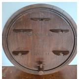 Wooden Wine Barrel Wall Rack, Grand Cru Design