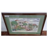 Framed East Battery Charleston Print, 28ï¿½22