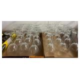 Bulk Lot of Clear Glass Stemware