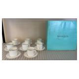 Tiffany & Co. White Porcelain Teacup Set