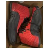 Air Jordan 12 Retro Basketball Shoes, Red/Black