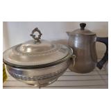 Club Aluminum Coffee Pot and Lidded Casserole
