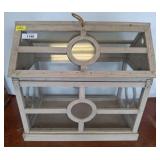 Wood and Glass Greenhouse-Style Display Case