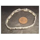 Sterling Silver Bracelet with Box Clasp