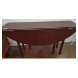 Mahogany Drop-Leaf Console Table