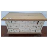 Wooden Multi-Drawer Cabinet, Painted Finish