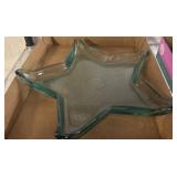 Star-Shaped Clear Glass Serving Dish