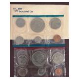 1977 U.S. Mint p and d Uncirculated Coin Set