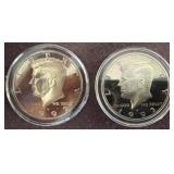 1992, 93 Kennedy Half Dollar Coins in Cases