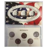 2002 Platinum Edition State Quarter Set