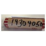 Paper-Wrapped Coin Roll wheat Pennies