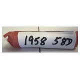 Roll of Wheat Pennies 1958 and 1958-D