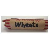Roll of Wheat Pennies in Paper Wrapper
