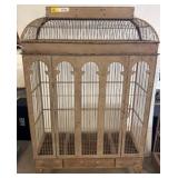 Metal Wire Bird Cage with Arched Detailing