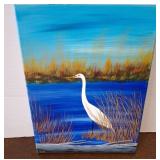 Canvas Painting Signed by Local Artist