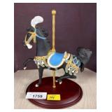 Franklin Mint Royal Splendor Figurine Carousel Hor