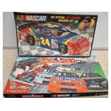 NASCAR Model Kit empty box and NASCAR Monopoly Gam