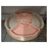 Cabbage Form Divided Serving Set With Lid