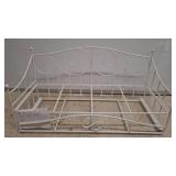 White Metal Doll Trundle Bed Frame, 18 Inch