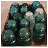 Glass Insulators, Various Colors