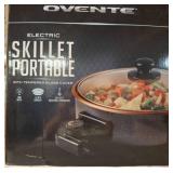 Ovente Electric Skillet with Glass Cover