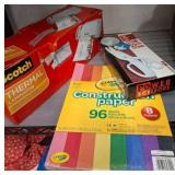 Scotch Laminator, Power Scissors, Crayola Paper
