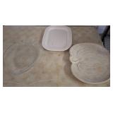 Three Decorative Serving Platters