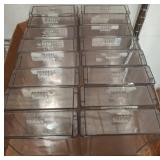 Clear Plastic Drawer-Style storage bins
