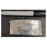 Engraved Silver Match Safe With Hallmarks
