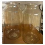Clear Glass Storage Jars