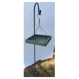 Metal Bird Feeder Stand with Mesh Tray