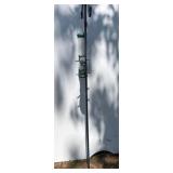 Metal Bird Feeder with Attached Pole