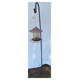 Metal Bird Feeder on Hanging Pole