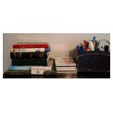 Books, Music CDs, and Desk Organizer Lot