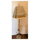 Painted Floor Lamp with Nautical-Themed Shade