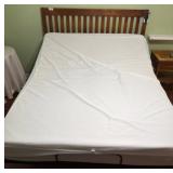 Adjustable Bed with Mattress and Remote