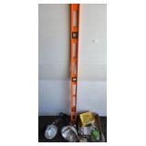Orange Level, Hardware, and Metal Clamp Lights