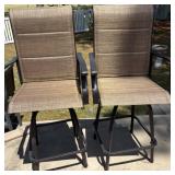 Outdoor Swivel Bar Stools With Armrests