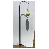 Metal Hook Stand with Painted Gourd Birdhouse