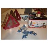 Ceramic Lighthouse Canister and Decorative Items
