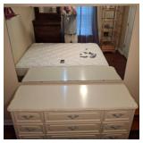 Henry Link Dresser with Mirror, Cream Finish