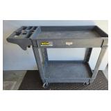 WEN Two-Shelf Plastic Utility Cart on Casters
