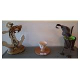 Decor Set: Anchor Statue, Dog Planter, Fab NY Mug