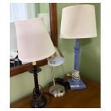 Table Lamps with Mixed Finishes