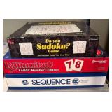Board Games: Sudoku, Rummikub, and Sequence