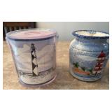 Two Lighthouse-Themed Decorative Items