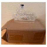 Clear Glass Motorcycle-Shaped Bottle