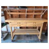 60-Inch Windsor Design Workbench on Casters